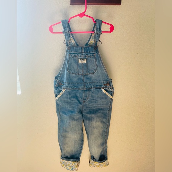 OshKosh B'gosh Blue Denim Overalls for Kids - Picture 1 of 1